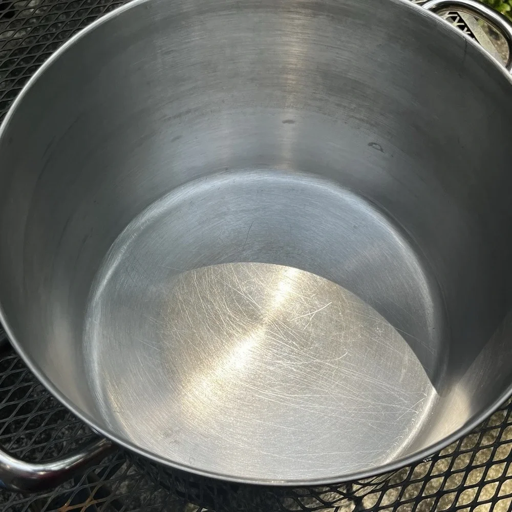 Vintage Revere Ware 16 Quart Copper Bottom Stock Pot W/Lid Original Box 16QT